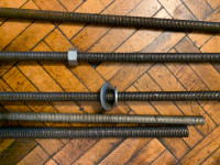 Metal bars with thread