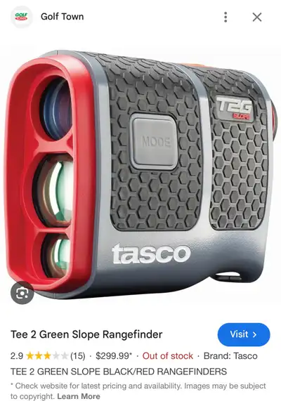 Tasco T2G range finder with slope works great easy to use just never pull it out of the bag lol come...