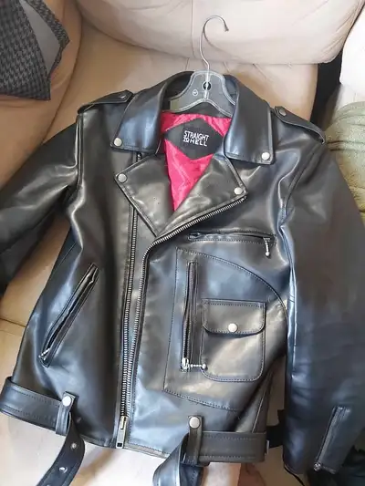 Straight To Hell Vegan Logan Leather Jacket, View more