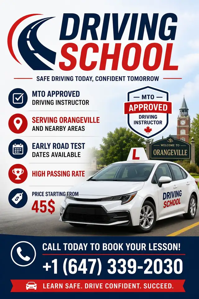 Driving lessons Orangeville