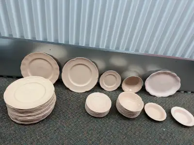 Vintage Johnson Bros “Rosedawn” England Dinner Set – Pink Ironstone