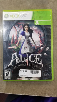 Xbox  360 Game Alice