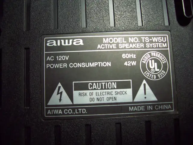 Aiwa active power subwoofer555210960159395841