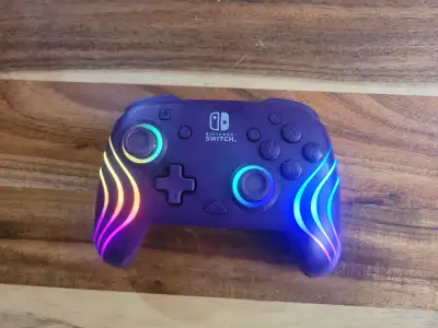 Nintendo Switch PDP Afterglow Wave Wireless Controller - Purple, View more