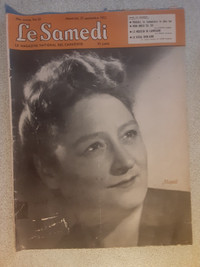 JOURNAL VINTAGE LE SAMEDI DE SEPTEMBRE 1952