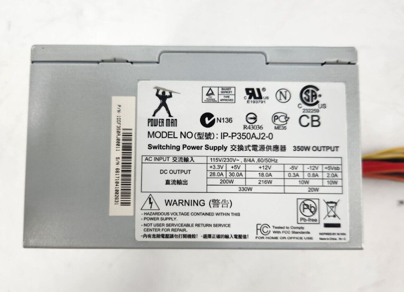 Power Man 350 W Power Supply IP-P350AJ2-0 | Cables & Connectors | City ...