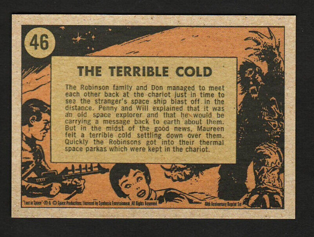 LOST IN SPACE RITTENHOUSE REPRINT CHASE CARD 46 THE TERRIBLE COL in Arts & Collectibles in Oakville / Halton Region - Image 2