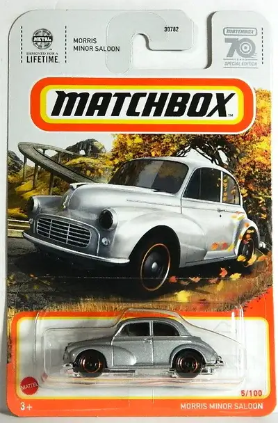 Matchbox 70 Years 1/64 scale Morris Minor Saloon diecast new sealed, $5. Pickup in north Ajax, shipp...