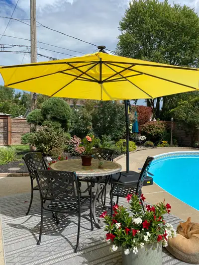 11' Solar light Patio Umbrella, View more