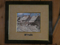 A.Y.Jackson Houses St.Urbain Group of Seven Framed Painting