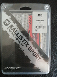 DDR4 Gaming memory Ballistix 4g