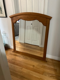 Oak framed Mirror $35