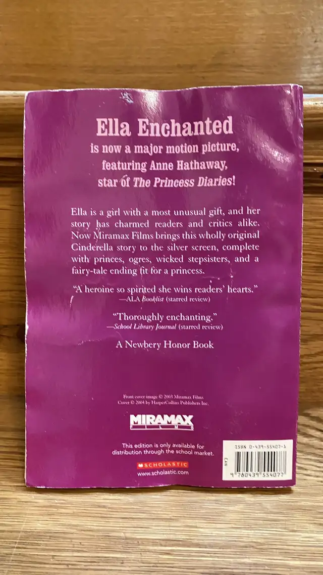 Ella Enchanted chapter book by Gail Carson Levine in Children & Young Adult in Oshawa / Durham Region - Image 3