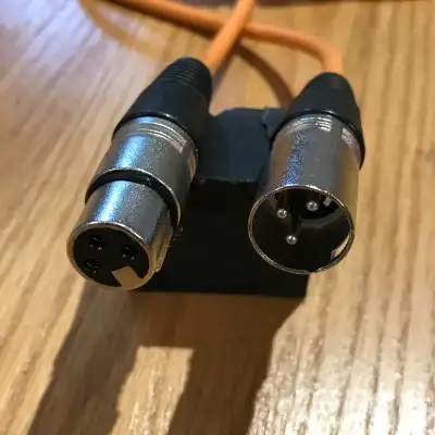 Brightly colored Microphone cable. XLR connections approx 2m (6 foot) in length. $8 each. Both for $...