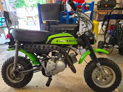 Nice original 1973 kawasaki kv75. 75cc 2 stroke fun. Runs and rides good. Nice little bike. $1800 fi...