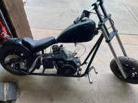 Custom mini chopper with 6.5hp Tecumseh engine 