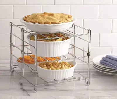 Brand new just out of box. oven stacking system. stack multiple items on one on half of oven and som...