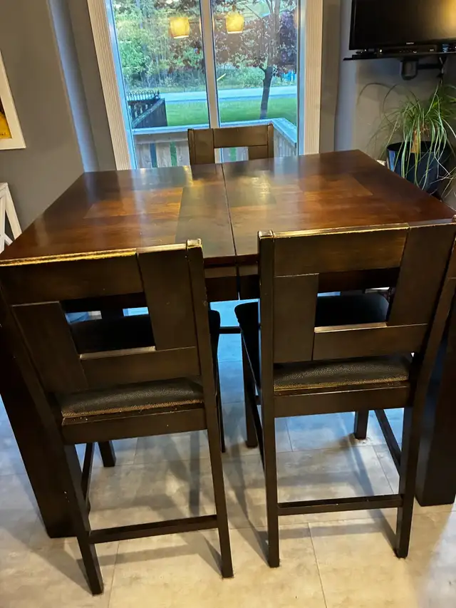 Pub Height Table & 6 Chairs in Dining Tables & Sets in Bridgewater - Image 3