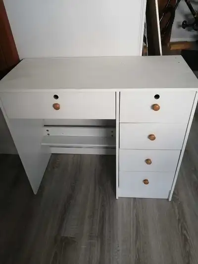 study / makeup desk and bedside nightstand, View more