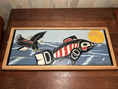 Pacific Northwest Indigenous Art Wood Panel, View more