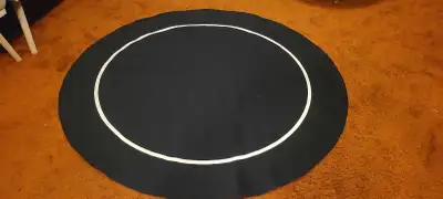 Sure Stick Rubber Table Top - Black Round, View more
