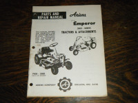 Arien Emperor 3000 Series Tractors Parts and Repair Manual