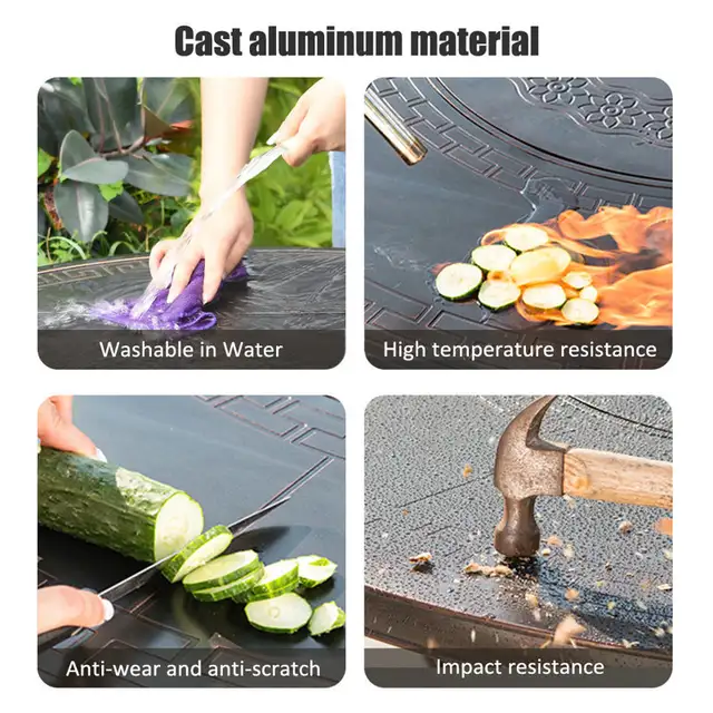 47” Cast Aluminum Outdoor Fire Pit BBQ Dining Table Set in Patio & Garden Furniture in Markham / York Region - Image 11