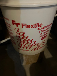Flextile ceramic adhesive 5 gallon pale 