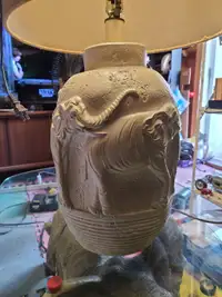 Ceramic elephant table lamp