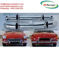 MGB bumpers with rubber on over rider(1962-1974) for MGB Roadste