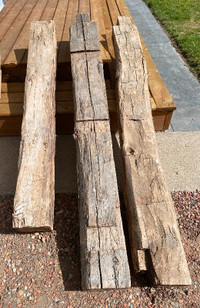 Antique Hand Hewn Timber Beams