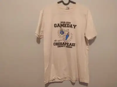 2018 2019 Game Day Chesapeake Energy Arena Cream Shirt Size M, View more
