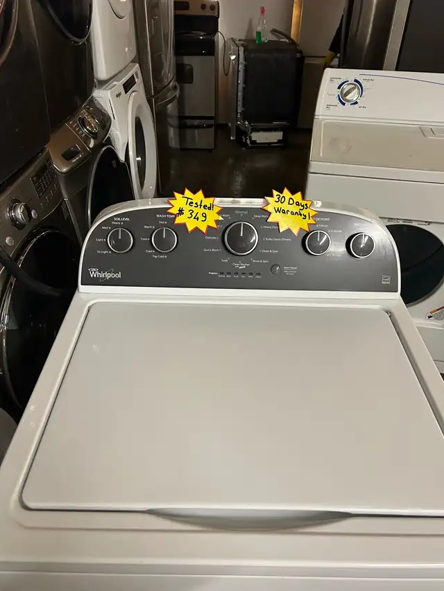 *washer - whirlpool- %100 working 30 Days Warranty in Washers & Dryers in Kitchener / Waterloo - Image 4