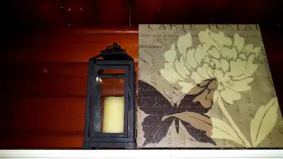 Reduced! Black metal lantern, View more
