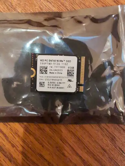 WD NVMe SSD 2230 512GB, View more