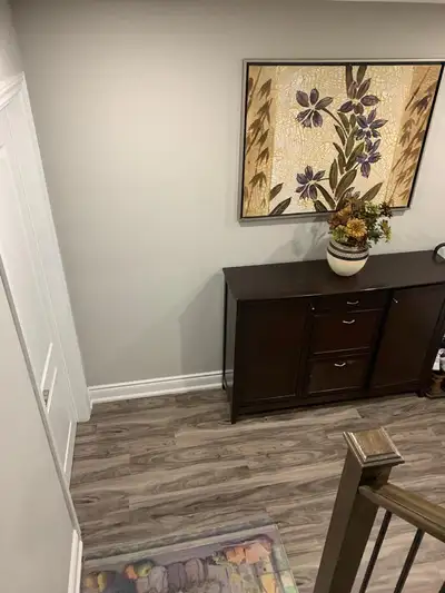 Bright semi furnished legal studio basement apartment available for rent; ideal for one working prof...