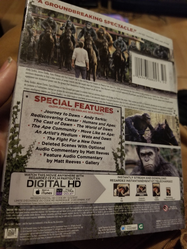 Dawn Of The Planet Of The Apes blu ray in CDs, DVDs & Blu-ray in Windsor Region - Image 2