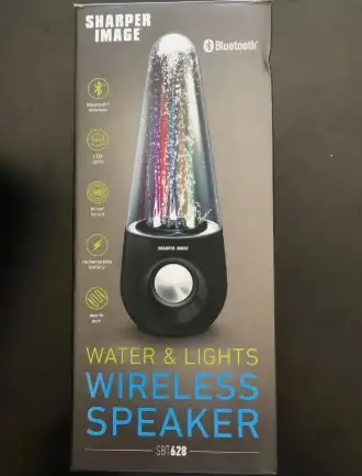 Sharper Image Water and Light wireless Bluetooth Speaker537544292199321601