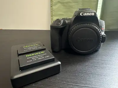 Canon SL3 Camera (Body Only) + Neewer Batteries, View more