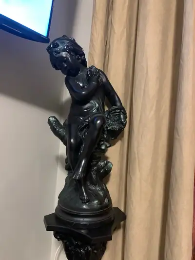 Decorative Cherub Statue 5 feet tall with Pedestal, View more
