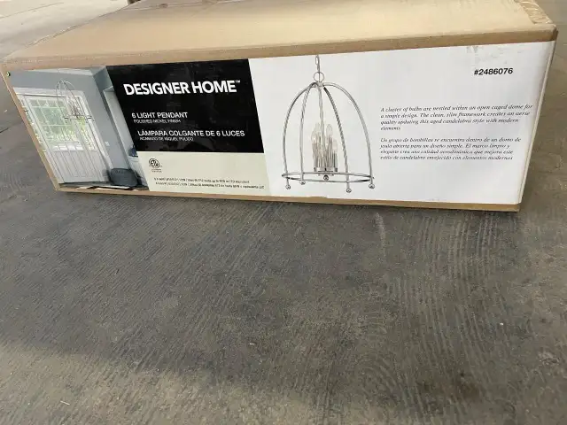 Designer Home Nickel Pendant Light in Indoor Lighting & Fans in Brantford - Image 3