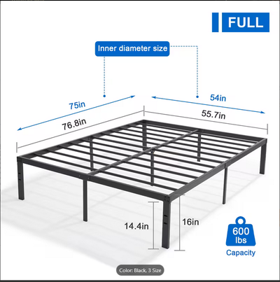 I got this bed frame and it was perfect, except too tall once I put my assistive devices betweent he...
