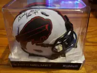 Buffalo Bills signed Mini Helmet + signed Steelers football