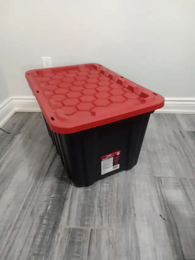 Heavy Duty Storage Box - Black with Red Lid62863270081409122