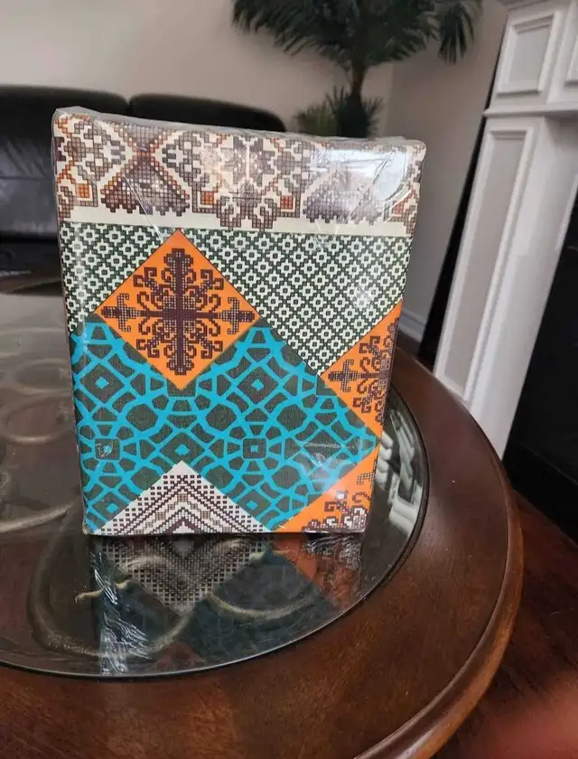 King size cotton bed set 3 pieces in Bedding in Peterborough - Image 6