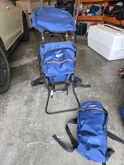 This pre-loved Mountain Equipment Co-op kids backpack carrier is perfect for your next family advent...