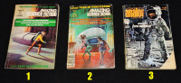 3 Science Fiction Pulp Magazines