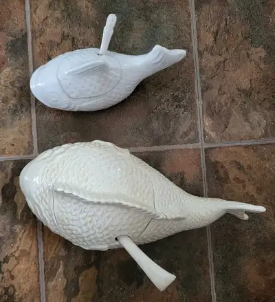 2 Vintage Fish Soup Tureen, View more