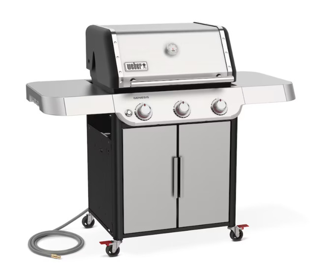 Weber GENESIS S-315 3-Burner Natural Gas BBQ in Stainless Steel in BBQs & Outdoor Cooking in City of Toronto - Image 3