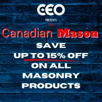 Canadian Equipment Outfitters MASONRY SALE